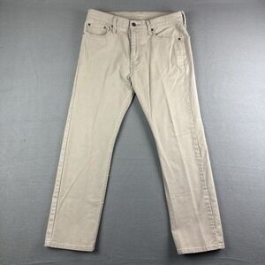 Levi's 33x28*‎ Brown Khaki Tan Slim Tapered Skinny Fit Jeans Denim Pants